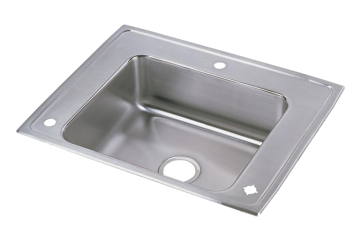 Elkay Lustertone Classic Stainless Steel 28" x 22" x 5-1/2" Single Bowl Drop-in Classroom ADA Sink