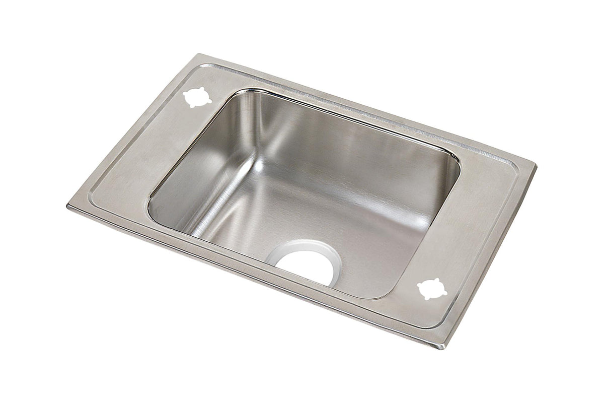 Elkay Lustertone Classic Stainless Steel 31" x 19-1/2" x 7-5/8" 2FRM-Hole Single Bowl Drop-in Classroom Sink