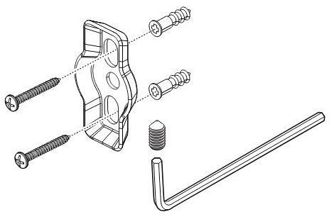 Delta Trinsic RP100077 Mounting Bracket with Screws