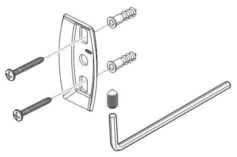 Delta Trinsic RP100079 Mounting Bracket with Screws