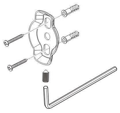Delta Linden RP100083 Mounting Bracket with Screws