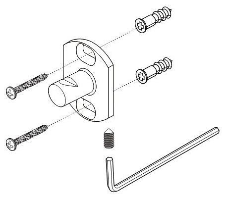 Delta Dryden RP100087 Mounting Bracket with Screws