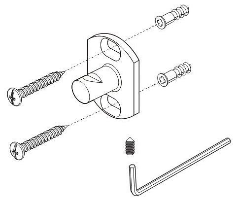 Delta Victorian RP100089 Mounting Bracket with Screws