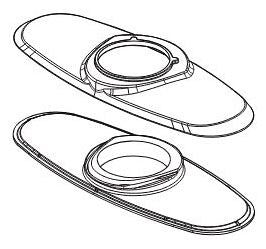 Delta Sandover RP100128RB Escutcheon & Base Plate