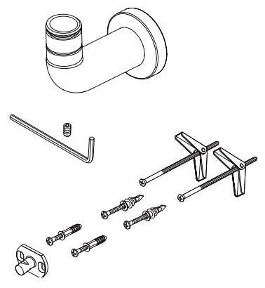 Brizo Litze RP100198PN Slide Bar Bracket