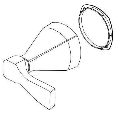 Delta Stryke: Handle - 2L Wall-Mount Tub Filler