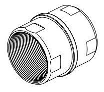 Delta Stryke RP100336 Long Mounting Nut - Handle WM Tub Filler