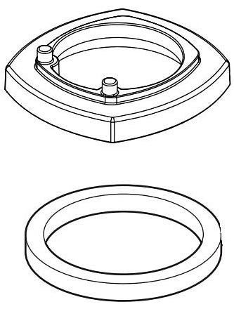 Delta Stryke RP100359RB Escutcheon - 1H Single Hole Bath Faucet
