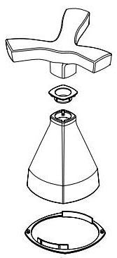 Delta Stryke RP100365RB Handle - 2O Right ASM Bath Faucet