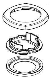 Delta Stryke RP100369PCPR Handle Escutcheon - Widespread Bath