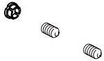 Delta Trillian RP100398PN Set Screw & Button