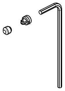 Delta Stryke RP100406SS Screw & Button - Base Hand Shower