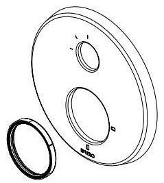 Brizo Levoir RP100433PC 6F Escutcheon and Valve Seal