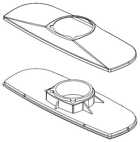Delta Vesna RP100480SP Escutcheon and Baseplate