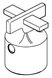 Brizo Levoir RP100481BNX Cross Diverter Handle