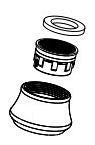 Delta Everly RP100512SS Aerator and Housing Repair Part