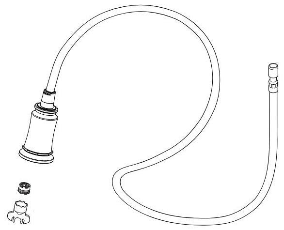 Brizo Rook RP100565PC Hose & Sprayer Assembly