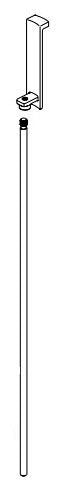 Brizo Atavis RP100601PC Finial & Lift Rod