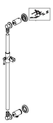 Brizo Atavis RP100603PN Slide Bar