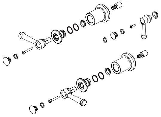 Brizo Atavis RP100607PC Handle Kit