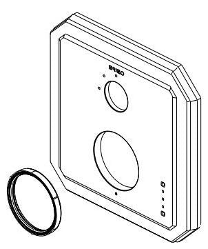 Brizo Virage RP100618BN Pressure Balance with 3F Diverter Escutcheon