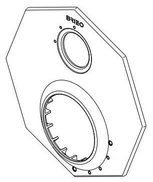 Brizo Rook RP100641NK Pressure Balance with 6F Diverter Escutcheon