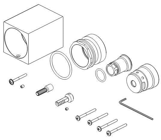 Brizo Siderna RP100669BN Thermostatic with Diverter Trim Extension Kit