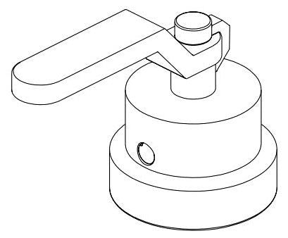 Brizo Litze RP100760PC Pressure Balance Integrated Valve Handle - Industrial Lever