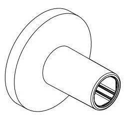 Delta Universal Showering Components:RP100809PN Round Upper Escutcheon