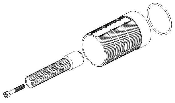 Brizo Invari RP100934 Sleeve, Spline Extender, O-Ring & Screw