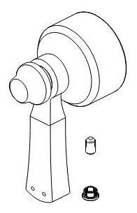 Delta Dorval RP100941CZ Handle, Set Screw And Button