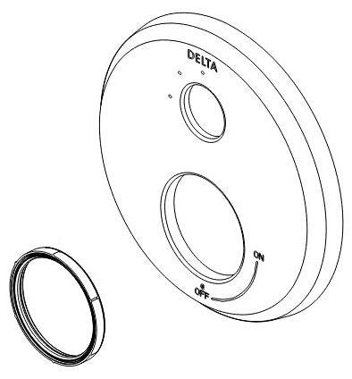 Delta Galeon RP100947SSPR 27T 3F Int Diverter Escutcheon