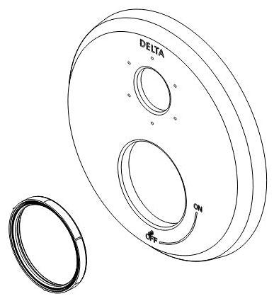 Delta Galeon RP100948SSPR 27T 6F Int Diverter Escutcheon
