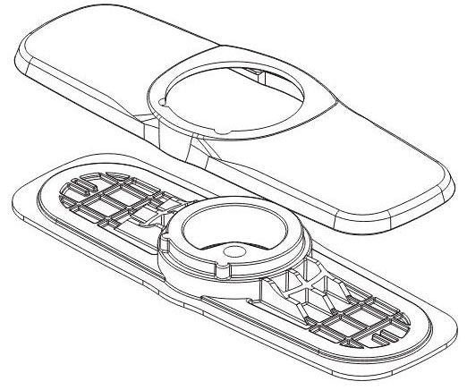 Peerless Parkwood RP100993BL Escutcheon & Baseplate