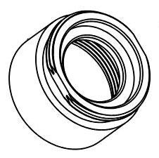 Peerless Parkwood RP101008BL Bonnet Nut & Cap
