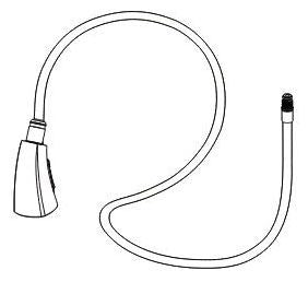 Peerless Parkwood RP101011 Hose assembly,Wand,Clip & O-ring