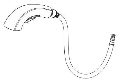 Peerless Parkwood RP101014 Hose assembly,Wand,Clip & O-ring
