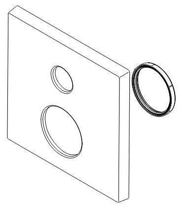 Delta RP101032SS Escutcheon - 3 Setting Integrated Diverter