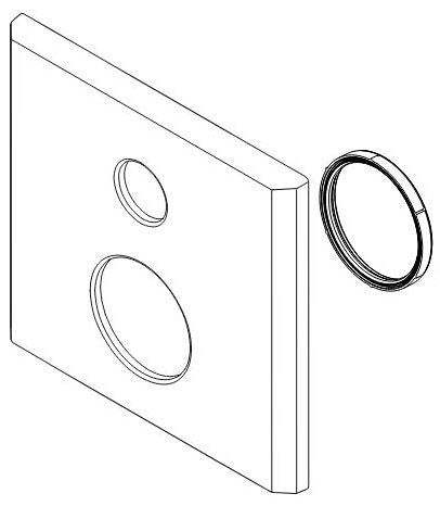 Delta RP101042PNPR Escutcheon - 3-Setting Int. Div. 17S