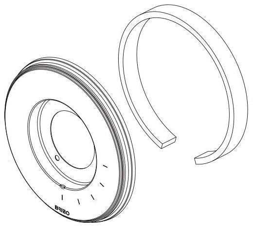 Brizo Invari RP101151PG Thermostatic Valve Trim Escutcheon