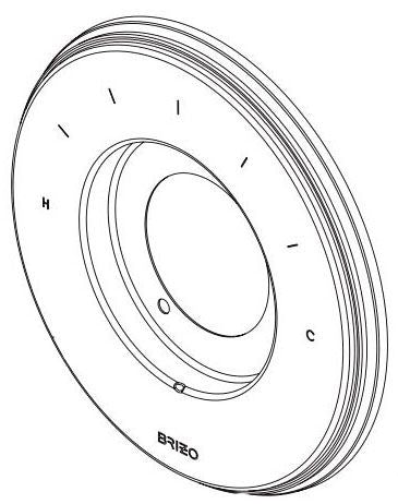 Brizo Invari RP101153PN Sensori Valve Trim Escutcheon