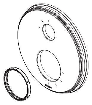 Brizo Invari RP101155PC Thermostatic Valve with 3-Function Diverter Escutcheon and Seal