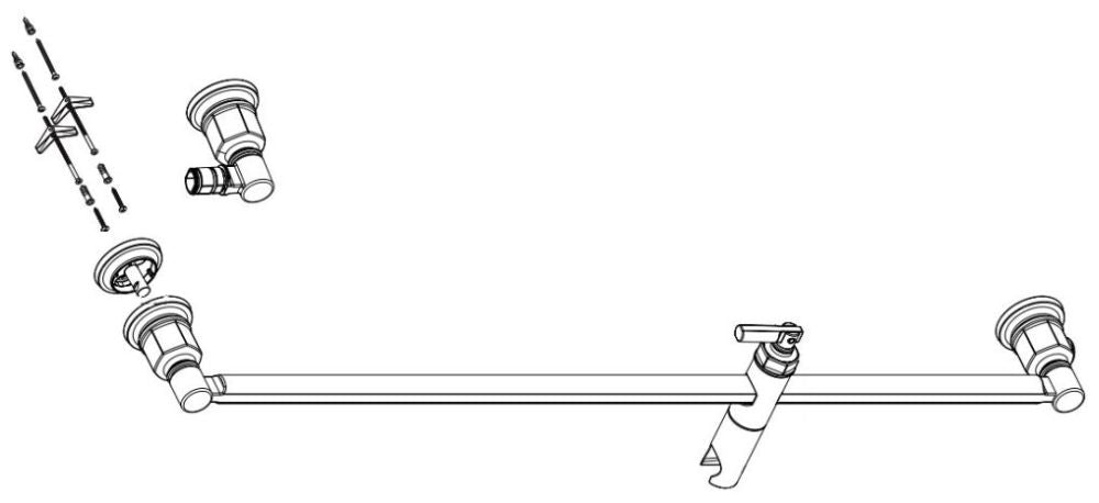Brizo Invari RP101164SL Slide Bar Assembly and Hardware