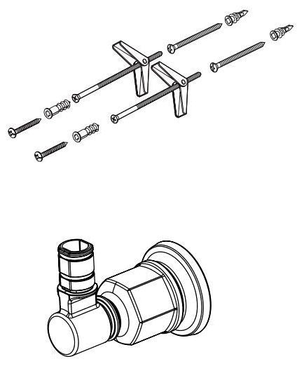Brizo Invari RP101165PN Slide Bar Mounting Bracket and Hardware