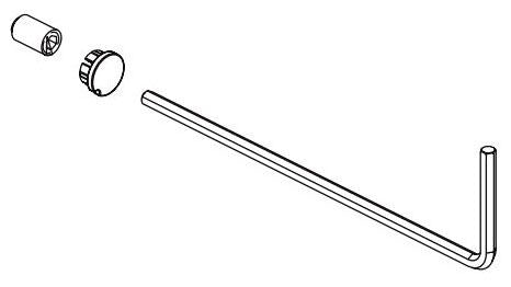 Brizo Invari RP101236NK Set Screw, Button, Wrench