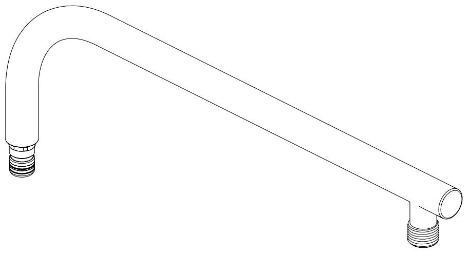 Brizo RP101271PG Overhead Shower Arm - Round