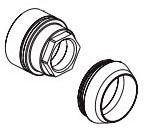 Peerless Elmhurst RP101322SS Bonnect nut &Cap