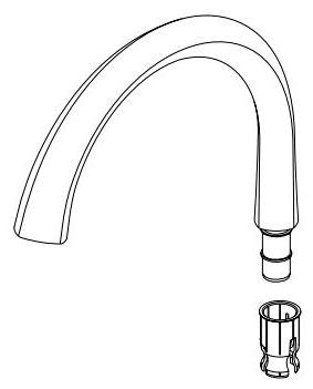 Delta Emmeline RP101347CZPR Spout Assembly