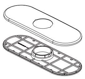 Delta Nicoli RP101372SS Escutcheon and Baseplate (3 Hole)