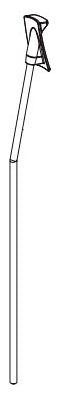 Delta Kayra RP101389SS Lift Rod and Finial